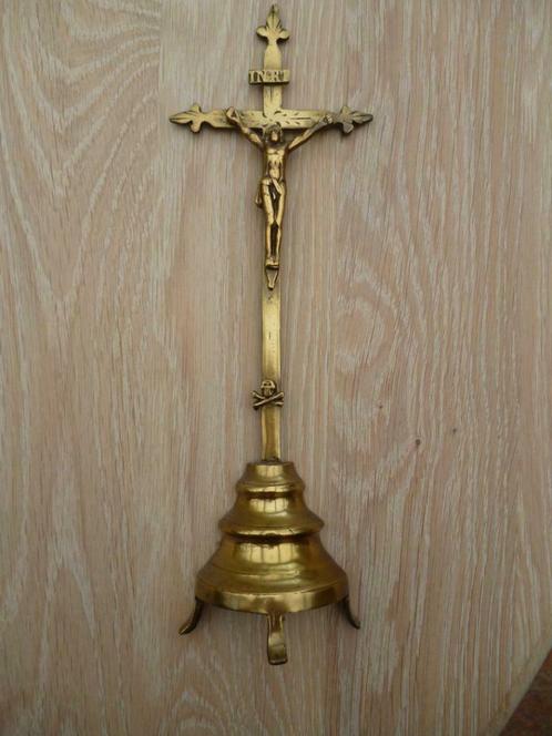 Crucifix du XVIIIème siècle en bronze, Antiek en Kunst, Antiek | Brons en Koper, Brons, Ophalen of Verzenden