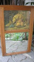 Mooie antieke spiegel met fruit stilleven  J.Bubel jaar 1927, Antiek en Kunst, Curiosa en Brocante, Ophalen