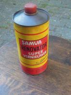 metalen blikken bus Samva vernieuwer, Ophalen