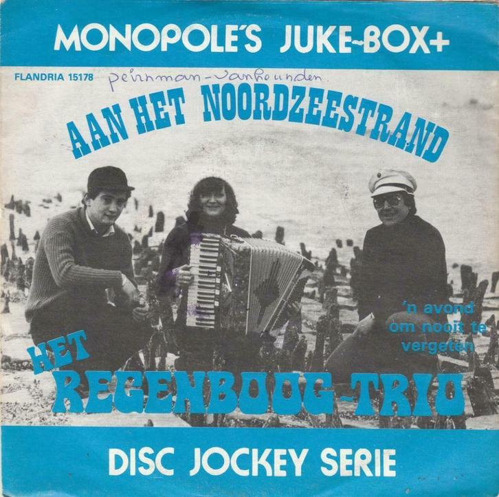 45T: Het Regenboog-trio: Aan het Noordzeestrand, Cd's en Dvd's, Vinyl | Nederlandstalig, Overige formaten, Ophalen of Verzenden