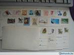 diverse postkaarten met zegels (afgestempeld), Postzegels en Munten