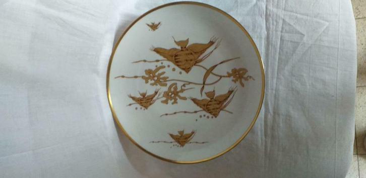 Decoratief gouden visbord, Antiek en Kunst, Antiek | Porselein, Ophalen of Verzenden