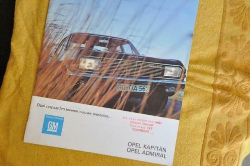Autofolder Opel Kapitän en Admiral - zeldzaam, Livres, Autos | Brochures & Magazines, Comme neuf, Opel, Envoi