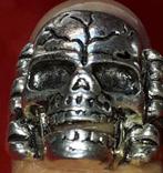 Bague tête de mort., Bijoux, Sacs & Beauté, Neuf, Fer ou Acier, Enlèvement, Homme
