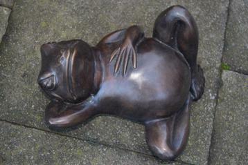 Bronze animalier , la grenouille (la dolce vita)