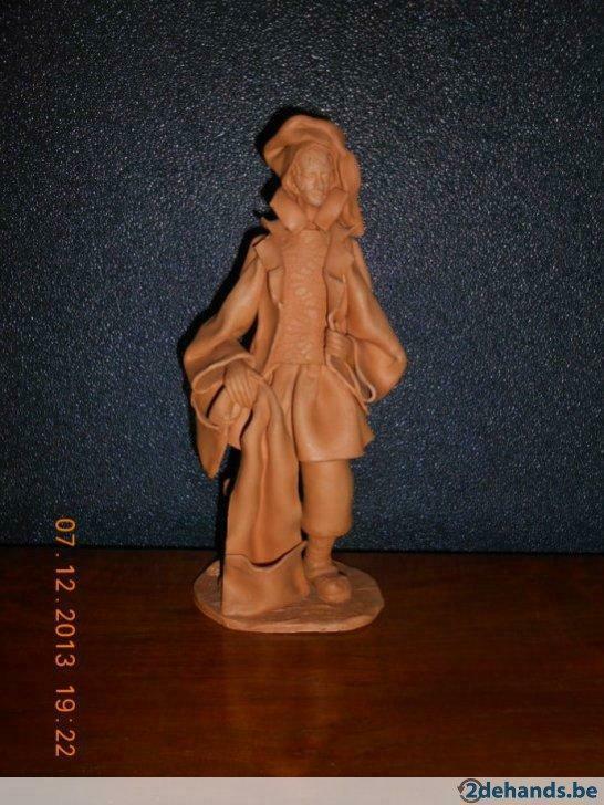 Terracotta beelden ( P.Serre Olbia ) + mooie cache-pot, Verzamelen, Porselein, Kristal en Bestek, Gebruikt