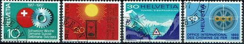 Suisse Y&T 791/94 avec annulation le premier jour, Timbres & Monnaies, Timbres | Europe | Suisse, Affranchi, Envoi