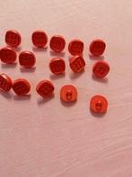 lot de 15 boutons rouges 15 mm