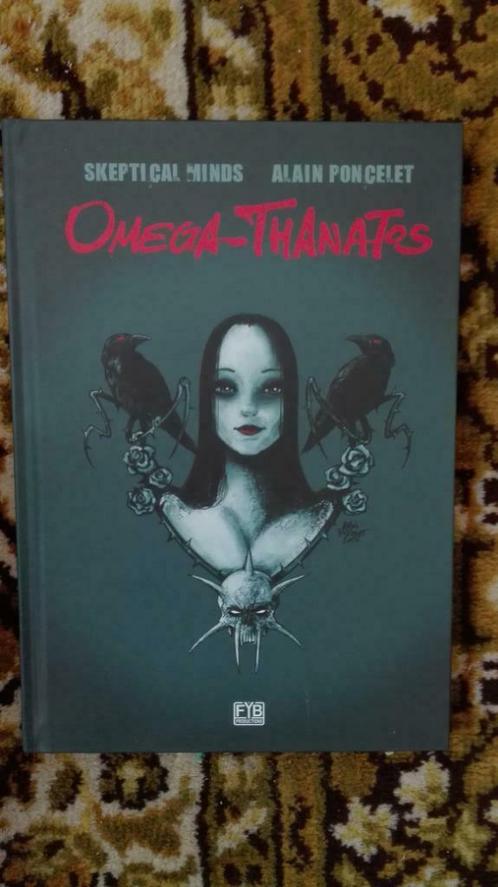 158) Omega Thanatos + tekening en handtekening (A. Poncelet), Livres, BD, Utilisé, Une BD, Enlèvement ou Envoi