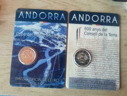 2 € commémorative Andorre 2019, Postzegels en Munten, Munten | Europa | Euromunten, Losse munt, 2 euro, Overige landen, Ophalen of Verzenden