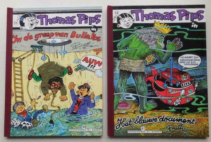 4 Thomas Pips-9de kunst uitg luxe  -medewerkers ex, -1e druk, Boeken, Stripverhalen, Nieuw, Meerdere stripboeken, Ophalen of Verzenden