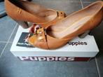 Hush Puppies Maat 40 Cognac kleur, Zeer goede staat, Ophalen, Pumps, Beige, Zo goed als nieuw
