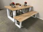 Eikenhouten Boomstam tafels Eiken Tafels Eetkamertafel ACTIE, Verzenden, 50 tot 100 cm, Kersenhout, Nieuw