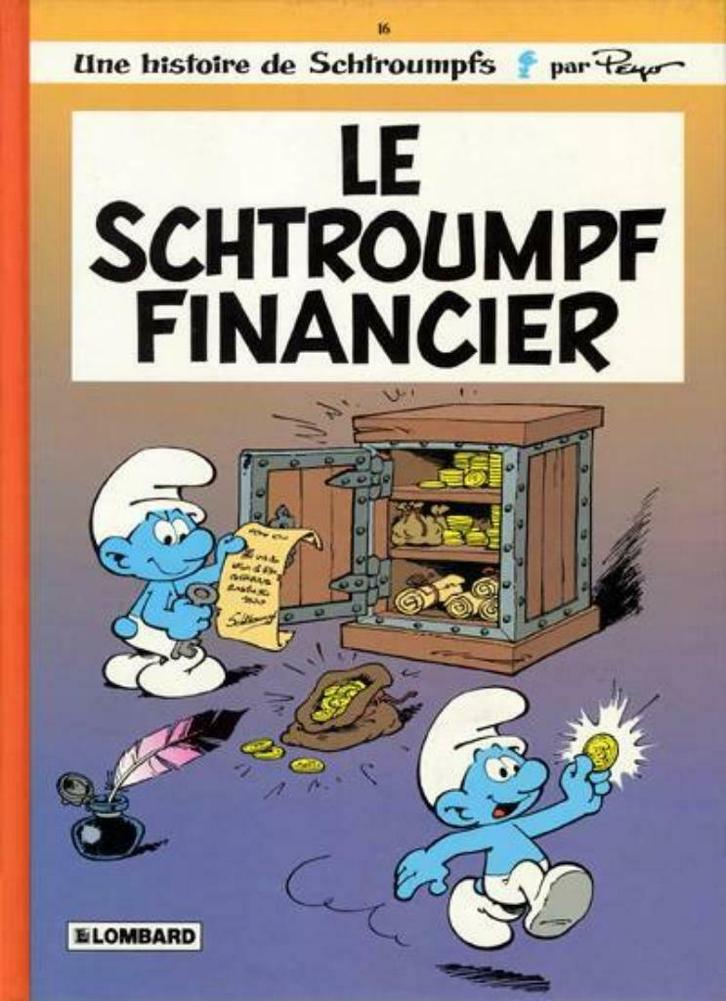 Schtroumpfs (Les),Le schtroumpf financier,Première édition, Boeken, Stripverhalen, Gelezen, Eén stripboek, Ophalen of Verzenden