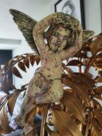 Prachtige antieke houten engel + 1920 / 30, Antiek en Kunst, Curiosa en Brocante, Ophalen of Verzenden