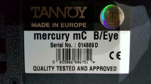 TANNOY Mercury MC B/Eye - Enceinte centrale, TV, Hi-fi & Vidéo, Enceintes, Comme neuf, Haut-parleur central, Autres marques, Enlèvement ou Envoi