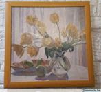 Peinture, bouquet de tulipes
