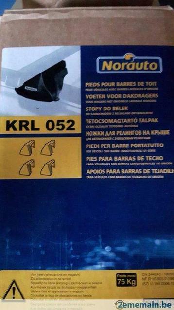Norauto (fabrication thule): 4 pieds pour barres de toit, Utilisé