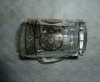 #B bier glas / mini bier pul met gouden rozetten, Verzamelen, Ophalen of Verzenden, Gebruikt, Bierglas