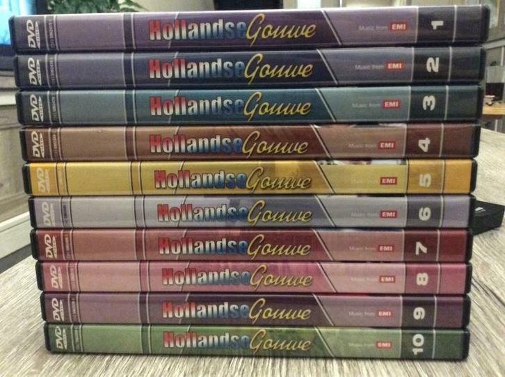 Dvd serie Hollandse Gouwe 1 tot 10, Cd's en Dvd's, Dvd's | Muziek en Concerten, Zo goed als nieuw, Muziek en Concerten, Alle leeftijden