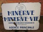Plaque émaillée Minerve, Enlèvement ou Envoi, Panneau publicitaire