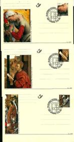 België 1999-600 verj geb. Rogier van der Weyden BK 68/70, Postzegels en Munten, Met stempel, Kunst, Overig, Ophalen of Verzenden