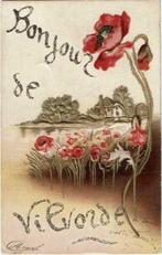 Vilvoorde Fantasiekaart Bonjour de Vilvorde 1907, Collections, Envoi, Utilisé, Gravure