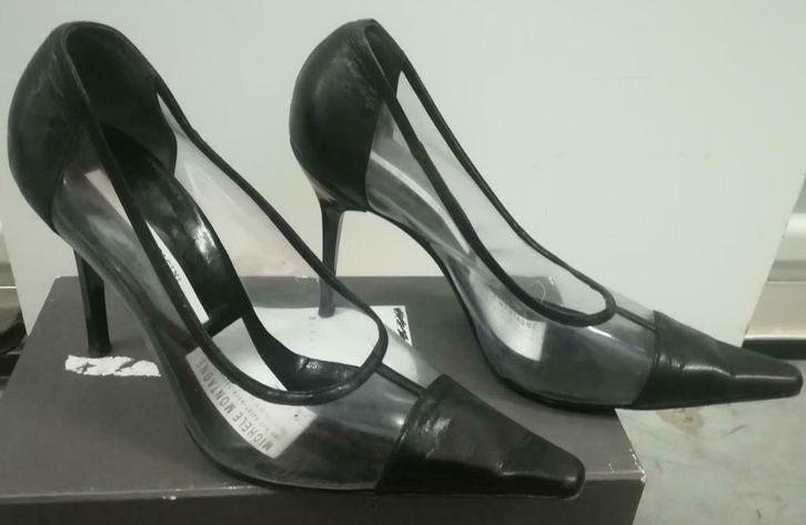 253A * Diego DOLCINI- transp. Italiaanse ontwerper (40), Kleding | Dames, Schoenen, Gedragen, Pumps, Overige kleuren, Verzenden