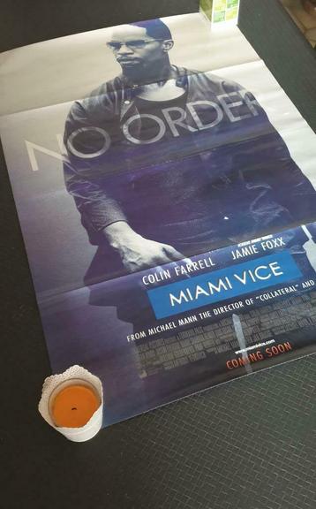 ORIGINALE Affiche/poster MIAMI VICE - 2006, Enlèvement ou Envoi, Rectangulaire vertical, Utilisé, Cinéma et TV