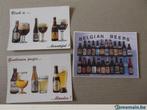 3 cartes postales biere belge .