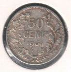 10355 * LEOPOLD II * 50 cent 1909 fr * met ° * Z.Fr / pracht, Envoi, Argent