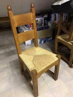 Eiken eetkamerstoelen, Vijf, Zes of meer stoelen, Gebruikt, Bruin, Hout