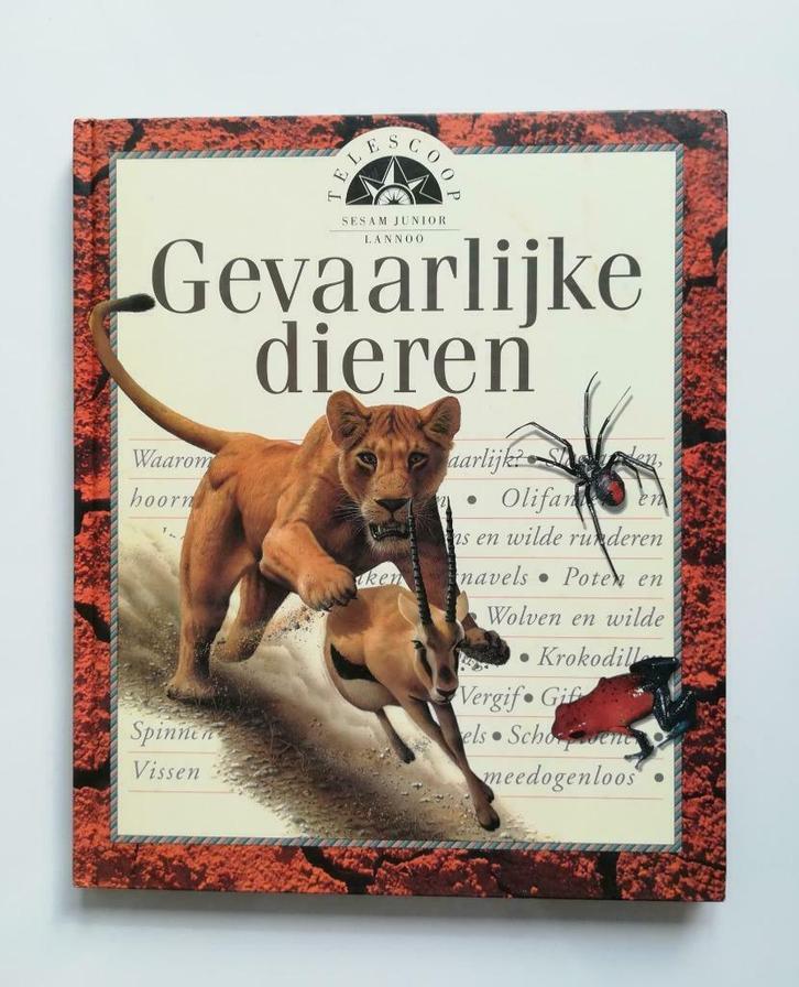 Gevaarlijke dieren (Telescoop-serie / Lannoo), Boeken, Kinderboeken | Jeugd | onder 10 jaar, Gelezen, Non-fictie, Ophalen of Verzenden