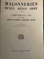 Maconneries Beton Beton Arme. Complément 1949 Au T.1 - Chaux, Debès, Autres sujets/thèmes, Utilisé, Enlèvement ou Envoi
