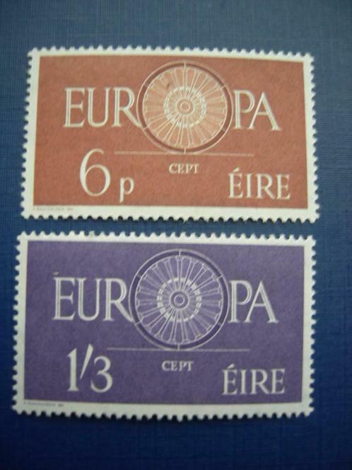Irlande, Yvert 146/7, Europa 1960, MNH., Timbres & Monnaies, Timbres | Timbres thématiques, Non oblitéré, Autres thèmes, Enlèvement ou Envoi