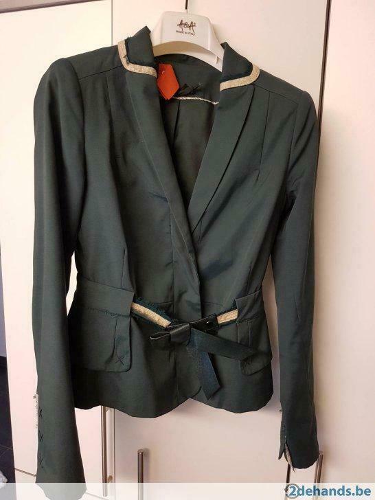 Blazer, Kleding | Dames, Jasjes, Kostuums en Pakken, Gedragen, Maat 36 (S), Groen, Ophalen of Verzenden