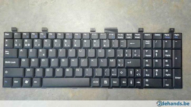 original keyboard MSI MP-03233B0-359D azerty be, Computers en Software, Laptop-opladers, Gebruikt, Ophalen of Verzenden