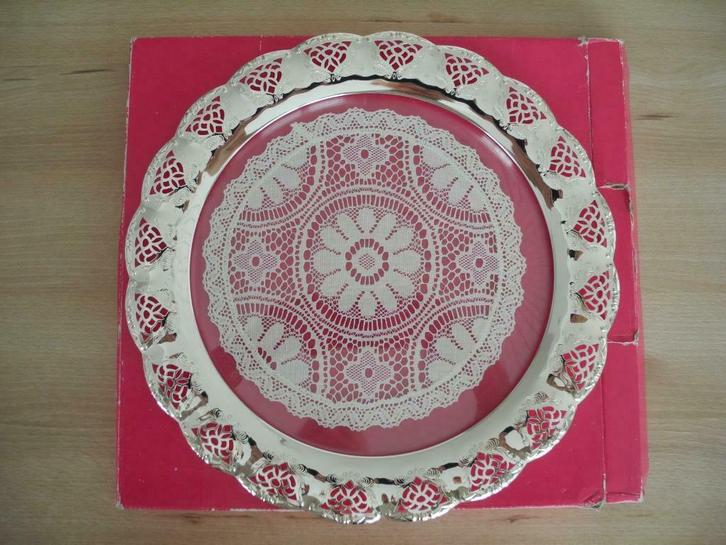 VERZILVERDE TAARTSCHOTEL, Antiek en Kunst, Antiek | Schalen, Ophalen of Verzenden