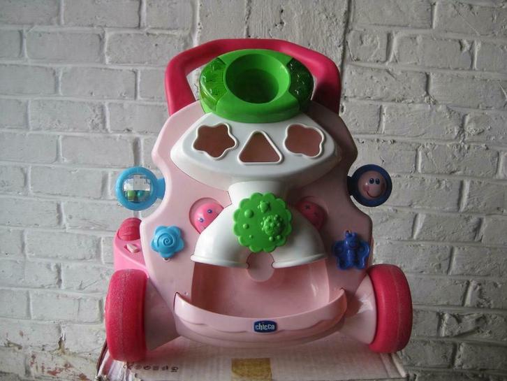 Trott'Gym Chicco Roze, Kinderen en Baby's, Speelgoed | Educatief en Creatief, Gebruikt, Ontdekken, Met licht, Met geluid, Ophalen