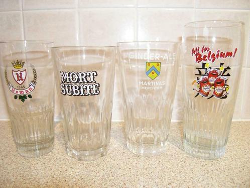 Lot bierglazen bierglas petrus roman tuborg stella jupiler, Verzamelen, Glas en Drinkglazen, Zo goed als nieuw, Bierglas, Ophalen of Verzenden