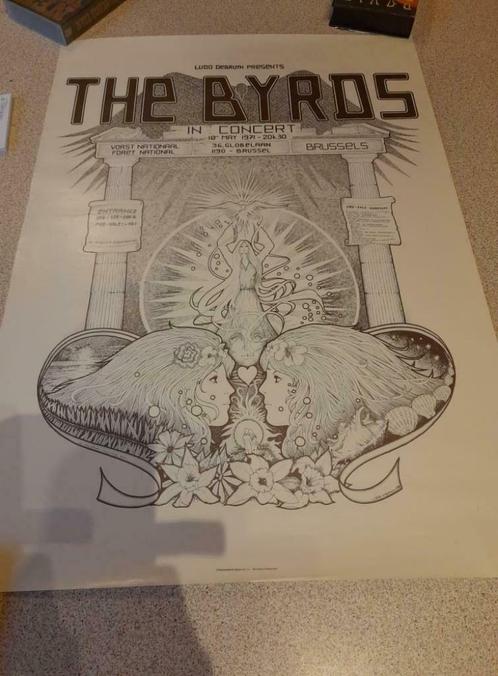 Affiche poster The Byrds 1971, Verzamelen, Posters, Zo goed als nieuw, Muziek, A1 t/m A3, Rechthoekig Staand, Ophalen of Verzenden
