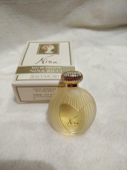 Miniature VINTAGE Nina Ricci Eau de toilette NINA 6 ml, Collections, Parfums, Neuf, Miniature, Plein, Enlèvement ou Envoi