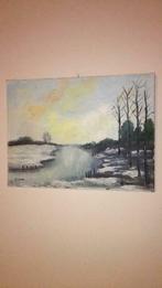 Olieverfschildering op doek, Antiek en Kunst, Ophalen of Verzenden