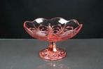 oude fruitschaal in roze persglas, Antiek en Kunst