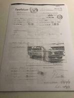 Homologatie fiche FIA van BMW 2002 Ti rally auto - 1968, Ophalen of Verzenden