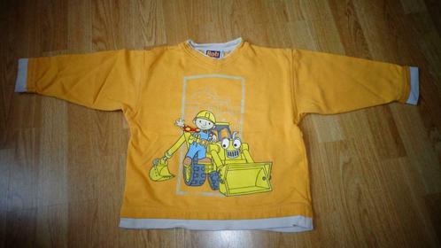 trui-110-geel met Bob de Bouwer tekening-katoen, Kinderen en Baby's, Kinderkleding | Maat 110, Ophalen