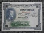 Bankbiljet 100 Peseta Spanje 1925, Postzegels en Munten, Ophalen of Verzenden, Overige landen, Setje