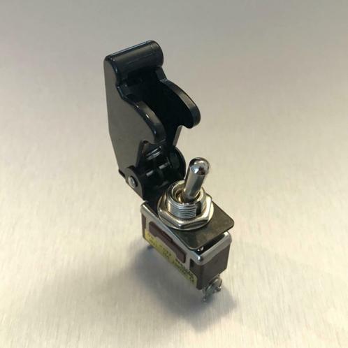 Nieuw : 250V NOS Schakelaar / Switch + Cover Zwart, Hobby en Vrije tijd, Elektronica-componenten, Nieuw, Verzenden