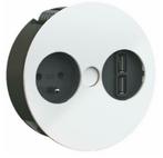 Bachmann Twist stopcontact- 2 USB Keuken WIT * NIEUW*, Doe-het-zelf en Bouw, Elektriciteit en Kabels, Nieuw, Stopcontact, Ophalen