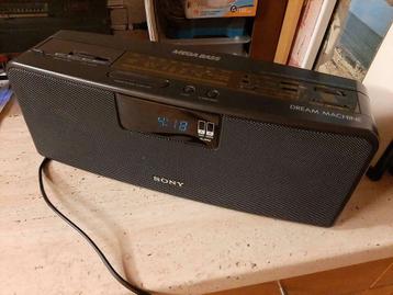 SONY radio clock ICF CS 970L stéréo MEGABASS 1980, Enlèvement ou Envoi, Comme neuf, Radio